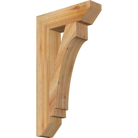 Ekena Millwork Imperial Slat Rough Sawn Bracket, Western Red Cedar, 4"W x 16"D x 28"H BKT04X16X28IMP06RWR